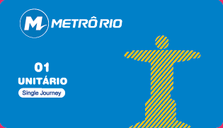 Cartão MetrôRio Unitário