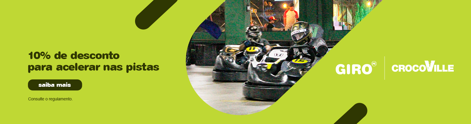 10% de desconto para acelerar nas pistas.