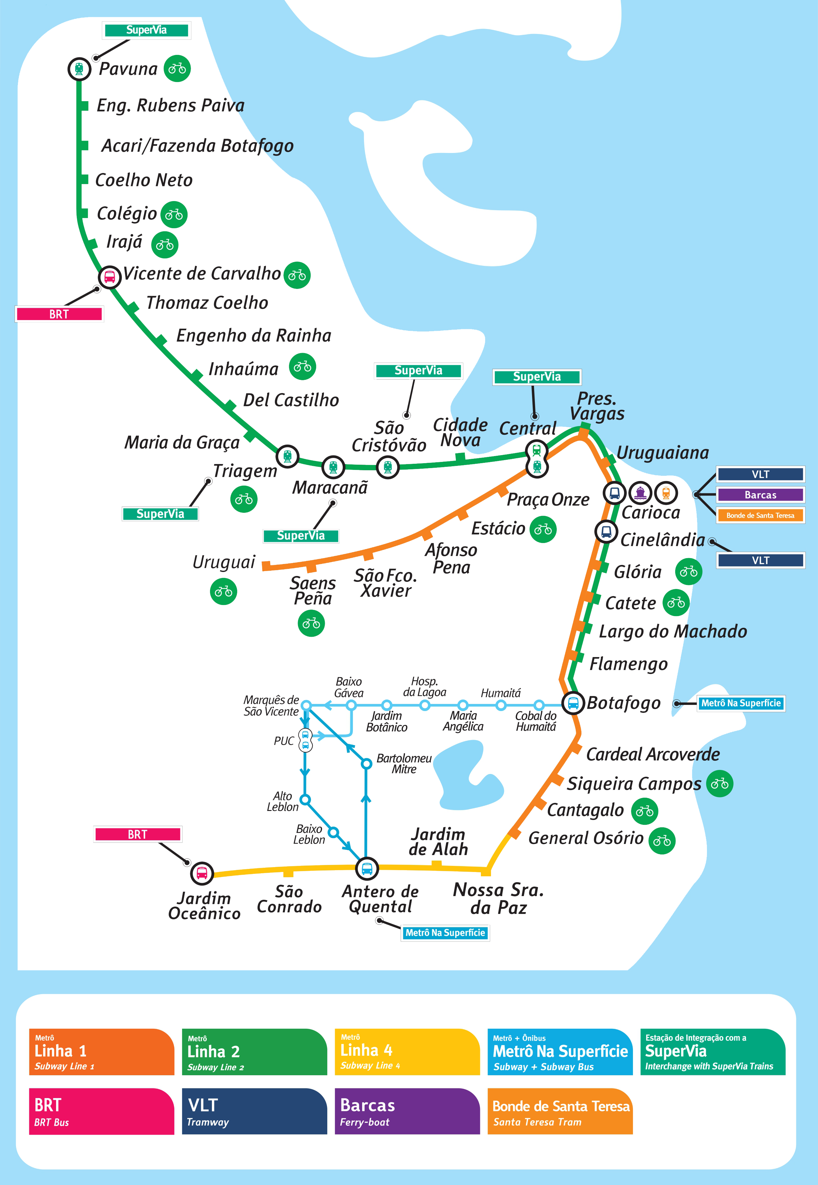 Resultado de imagem para mapa do metro rio